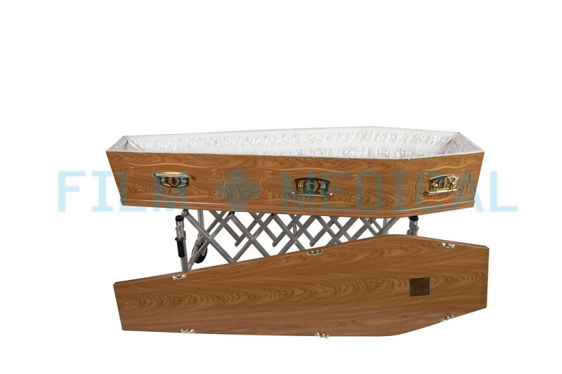 Coffin with Brass Effect Handles (coffin only)